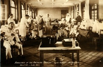  L’Ambulance de l’Hôpital Américain de Paris, Section des Blessés au Lycée pasteur de Neuilly-sur-Seine