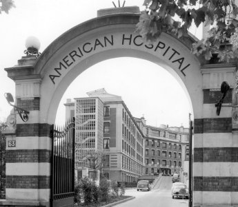 L'entrée de l'Hôpital en 1968